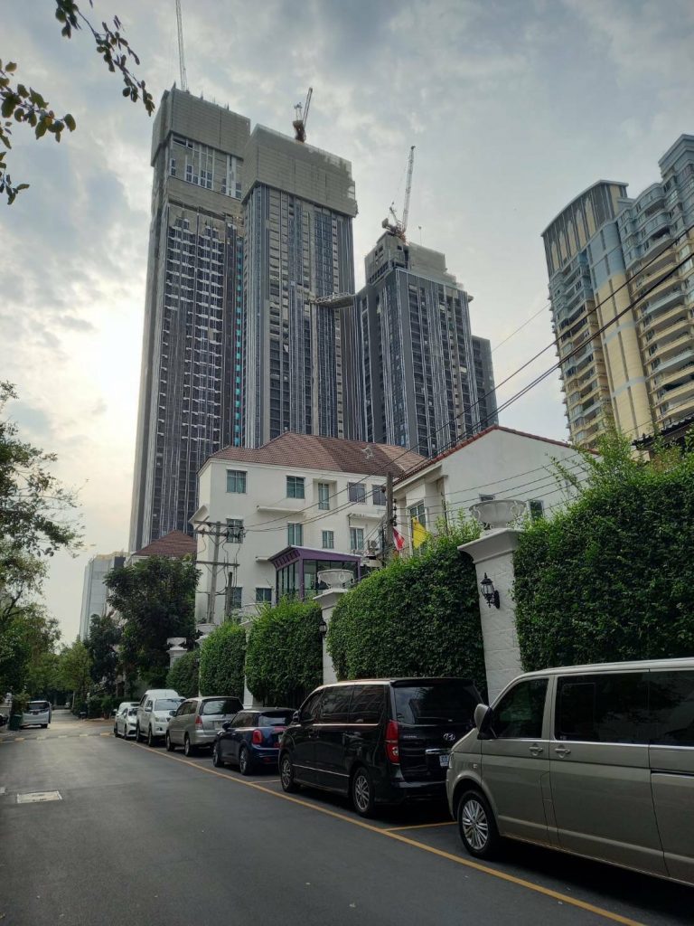 Park Origin Thonglor — the towers rising above the Thonglor street